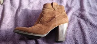 Botines marrones de tacón