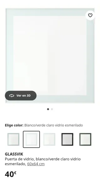 2 Puertas cristal Besta