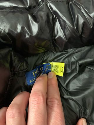 Chaqueta Ralph Lauren Negra Brillante