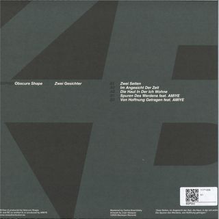 Obscure Shape - Zwei Gesichter Disco Vinilo