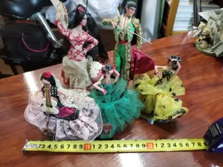 Muñecas flamencas vestimenta típica España