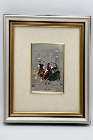 Quadro Lastra Argento Costumi Veneti Venezia