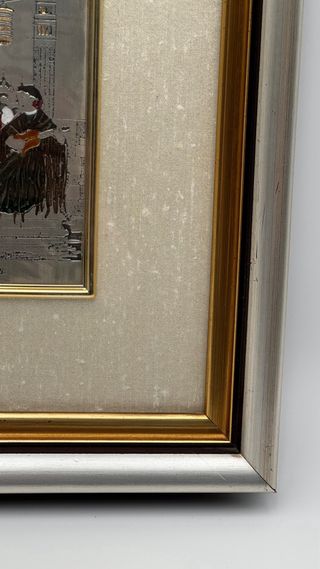 Quadro Lastra Argento Costumi Veneti Venezia