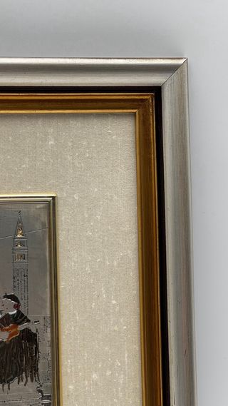 Quadro Lastra Argento Costumi Veneti Venezia