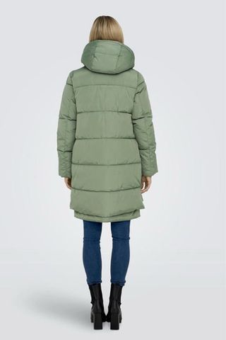 Abrigo ONLY verde Talla M (grande, casi L)