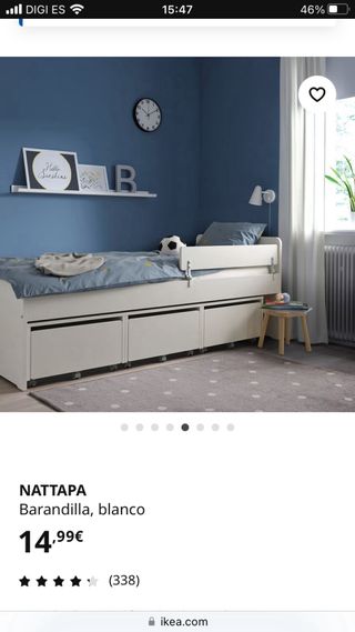 Barandilla de protección NATTAPA blanca