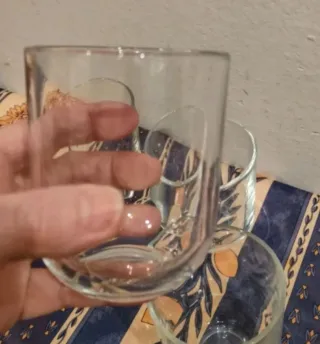 Set 6 Bicchieri Vetro + 1 Omaggio