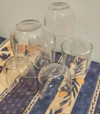 Set 6 Bicchieri Vetro + 1 Omaggio