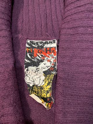 Jersey Desigual cuello vuelto morado