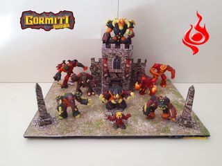 Diorama Gormiti El Pueblo Del Volcán