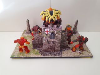 Diorama Gormiti El Pueblo Del Volcán