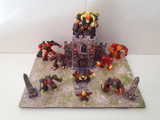 Diorama Gormiti El Pueblo Del Volcán