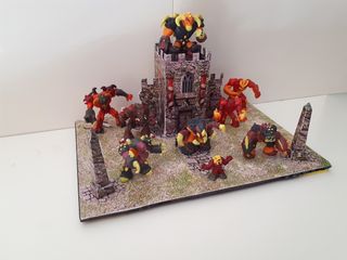 Diorama Gormiti El Pueblo Del Volcán