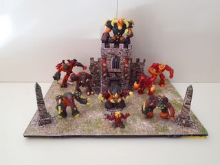 Diorama Gormiti El Pueblo Del Volcán