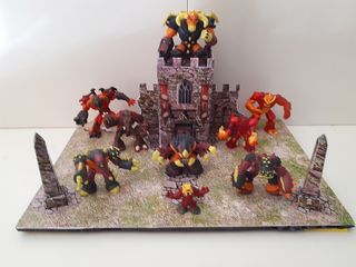 Diorama Gormiti El Pueblo Del Volcán