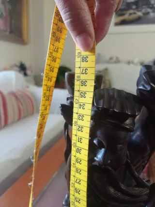 Figura de madera de dios chino