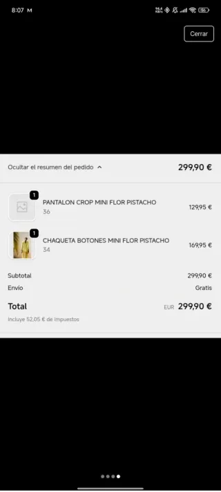 Conjunto Sophie and Lucie pistacho