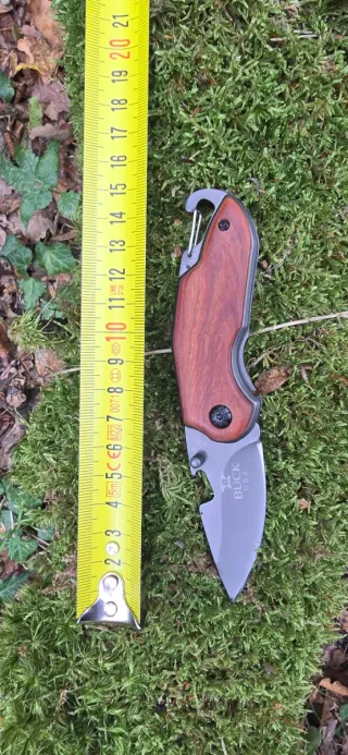 Navaja Buck USA acero y madera