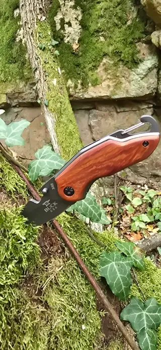 Navaja Buck USA acero y madera