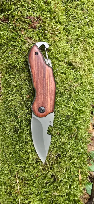 Navaja Buck USA acero y madera