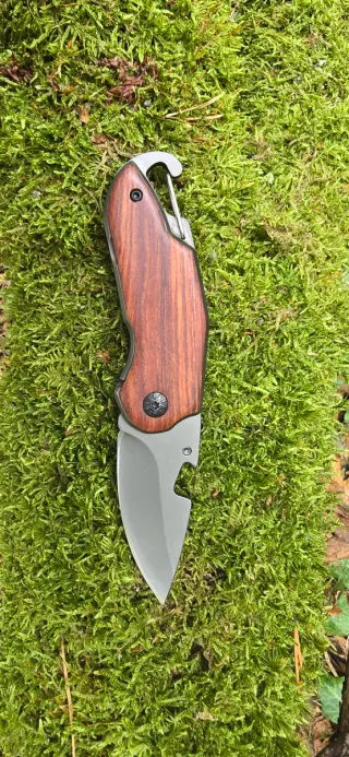 Navaja Buck USA acero y madera