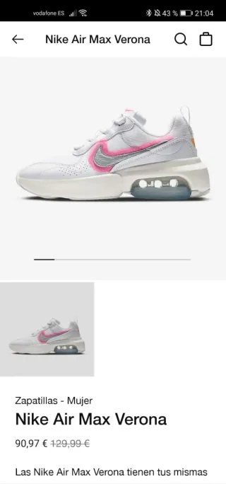 Nike Air Max Verona (talla 37,5)