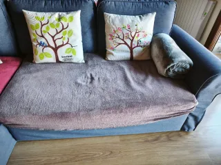 Sofá chaise longue azul