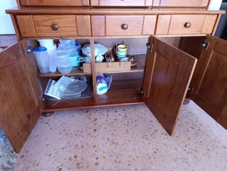 Aparador vitrina madera maciza