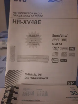 Reproductor DVD y vídeo JVC Hi-Fi Stereo