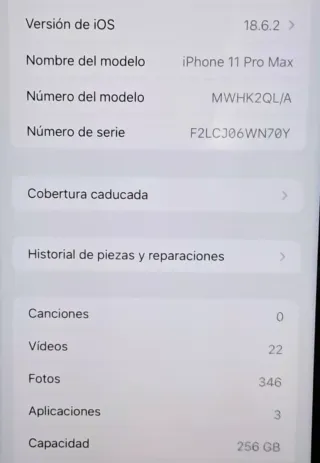 iPhone 11 Pro Max 256GB Plata  87% ¡OPORTUNIDAD!