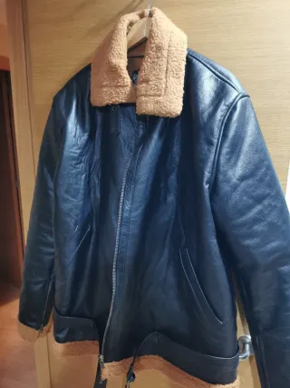 Cazadora piloto B3 RAF cuero oveja marrón