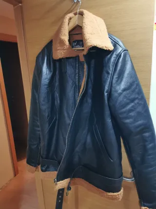 Cazadora piloto B3 RAF cuero oveja marrón