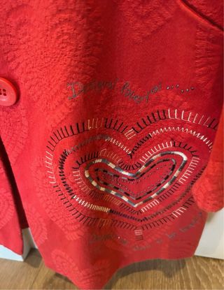 Americana Desigual Corazones Talla M