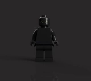 Figura KAWS x BRICK Negra