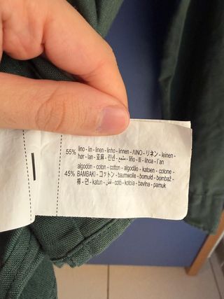 Camicia Zara Uomo Verde Taglia M