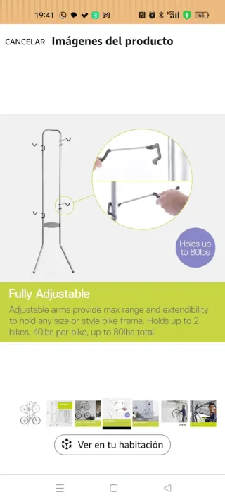 Soporte para bicicletas Delta.