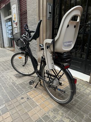 Bicicleta Eléctrica Negra. Elops 120 e-bike
