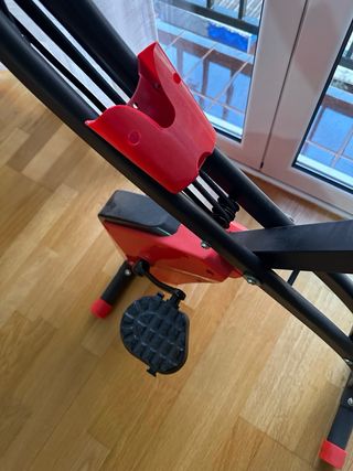 Bicicleta Estática Plegable Roja