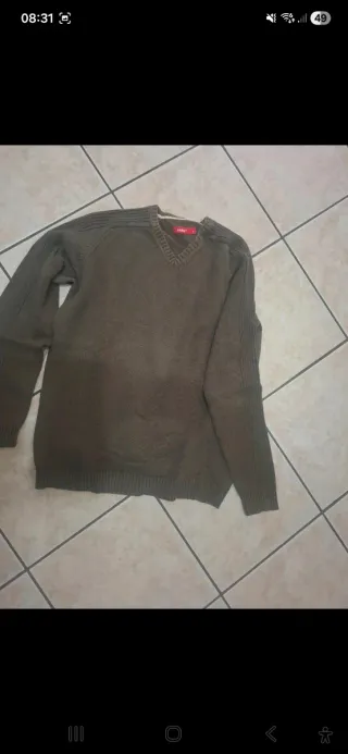 Maglione uomo Celio verde militare taglia L