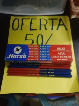 12 Lápices Bicolor Horse 50/ Antiguo años 80