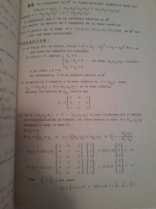Problemas de álgebra Geometría afín y euclidea