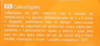 Calientapiés Medisana, Manta calefactora. Nuevo