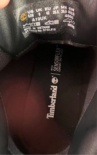 Scarponcini Timberland uomo neri oro