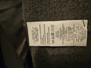 Abrigo largo Tintoreto gris talla S