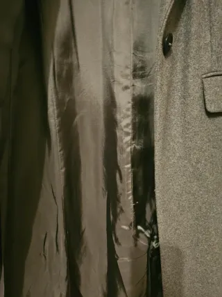 Abrigo largo Tintoreto gris talla S