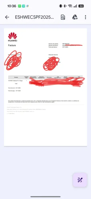 Huawei FreeBuds Pro 4 Negros