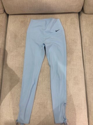 Leggings Nike Azules Acanalados