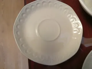 Juego 6 tazas y lechera cristal