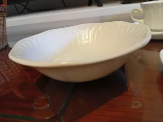 Juego 6 tazas y lechera cristal