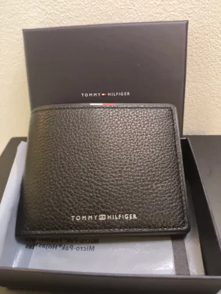 Portafoglio uomo Tommy Hilfiger nero